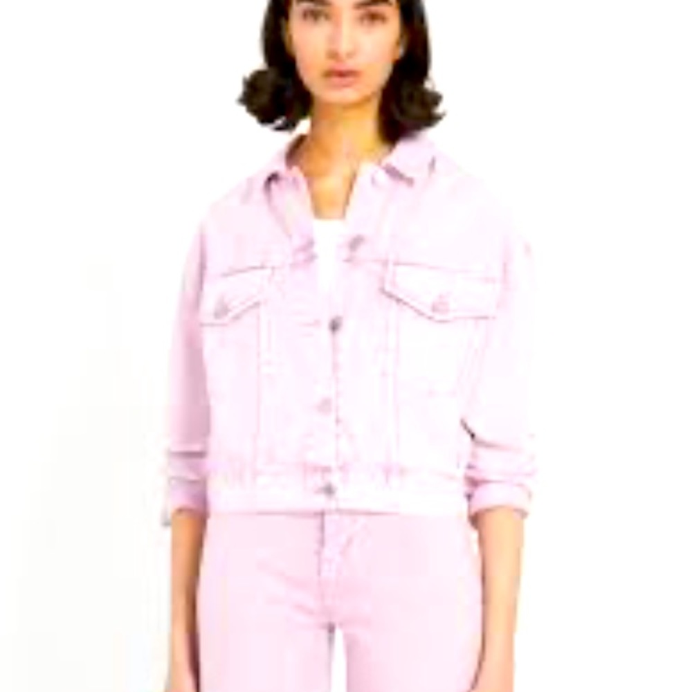 SOLD !!! FRANK & OAK PASTEL JEAN JACKET BNWOT - Picture 3 of 9